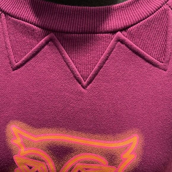 Lucky Chouette purple heavyweight owl graphic sweatshirt. Small. - Picture 3 of 7